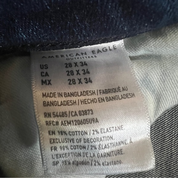 American Eagle Airflex Jeans 28x34 - Picture 3 of 3